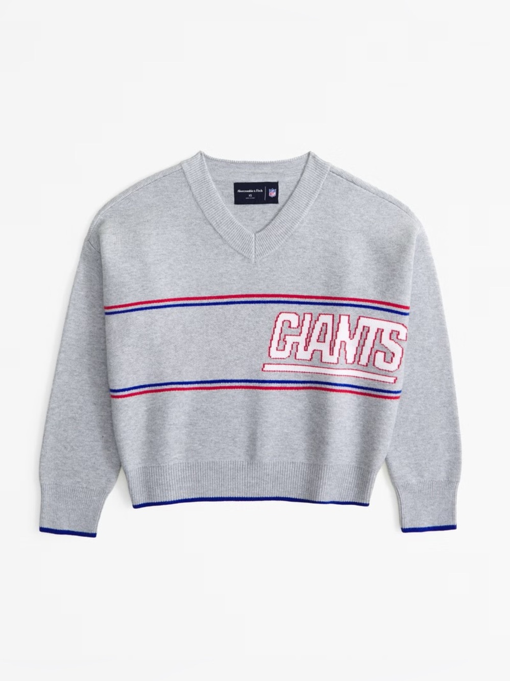 Abercrombie & Fitch New York Giants V-Neck Sweater - Picture 8 of 8